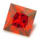 2.0CT FLAWLESS PRINCESS CUT RUBY SIMULATED DIAMOND
