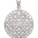 ROUND PAVE CZ PENDANT