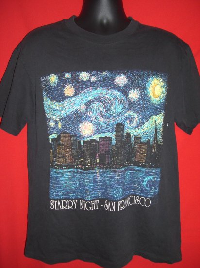 SOLD! RARE STARRY NIGHT SAN FRANCISCO VINTAGE Medium T-SHIRT