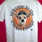 VINTAGE TACO BELL XL T SHIRT With the Chihuahua and the Chicken Channel 1998 Near Mint!