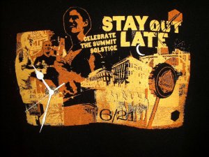 Summit Beer Promo Summer Solstice XL T-Shirt June 21st 6/21  Stay Out Late