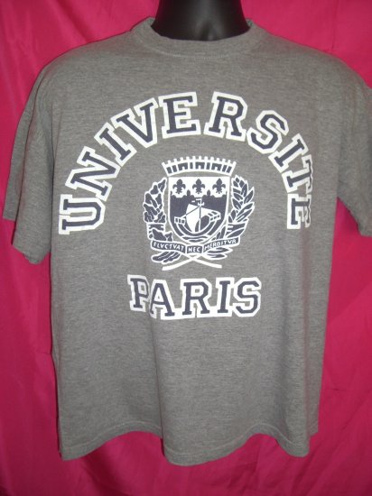 SOLD! Universite Paris Thin Large T-Shirt ~ University of Paris France