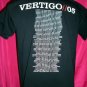 U2 Vertigo 2005 Concert Tour Size Medium Black T-Shirt