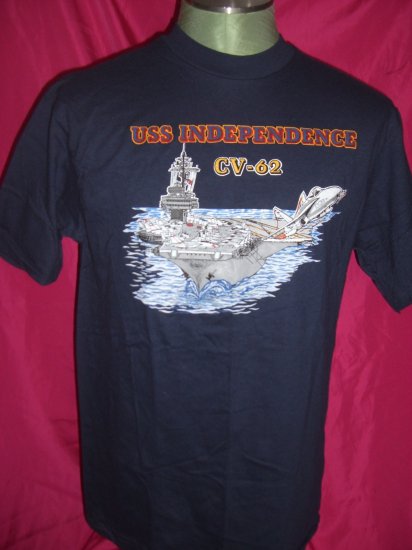 Rare US NAVY USS INDEPENDENCE CV-62 Vintage 1985 T-Shirt Size Medium ...
