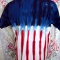 Cool USA Flag Tie Dye Sturgis Motorcycle Rally 2002 T-Shirt Size Large