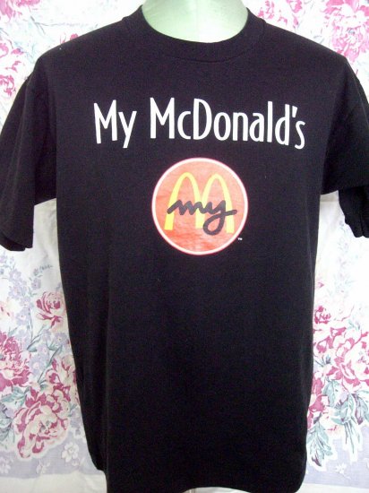 SOLD! My McDonald's Size Large Black T-Shirt .. Is Your McDonalds