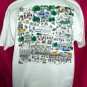 Vintage New York City XXL 2XL White T-Shirt TWC Manhattan NYC 50% Polyester 50% Cotton