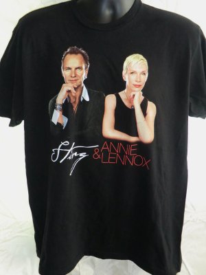 Sting & Annie Lennox Concert Tour T-Shirt 2004 Size Large