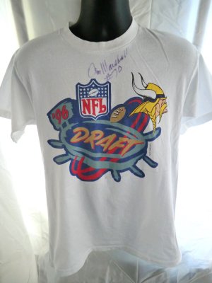 Minnesota Vikings 1996 Draft T-Shirt Size Medium Jim Marshall