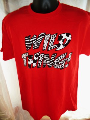 WILD THING Red T-Shirt Size Medium