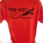 FUNNY JACK DANIELS & HUNTING PHEASANT Medium T-SHIRT SOUTH DAKOTA
