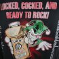 323TRS Military T-Shirt ~ Locked Cocked Ready To Rock ~ Size XL