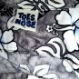 Pull-Over Hawaiian Shirt Size Medium Grey White Black Reverse Print