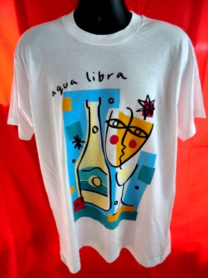 Aqua Libra T-Shirt Screen Start Best Size Large