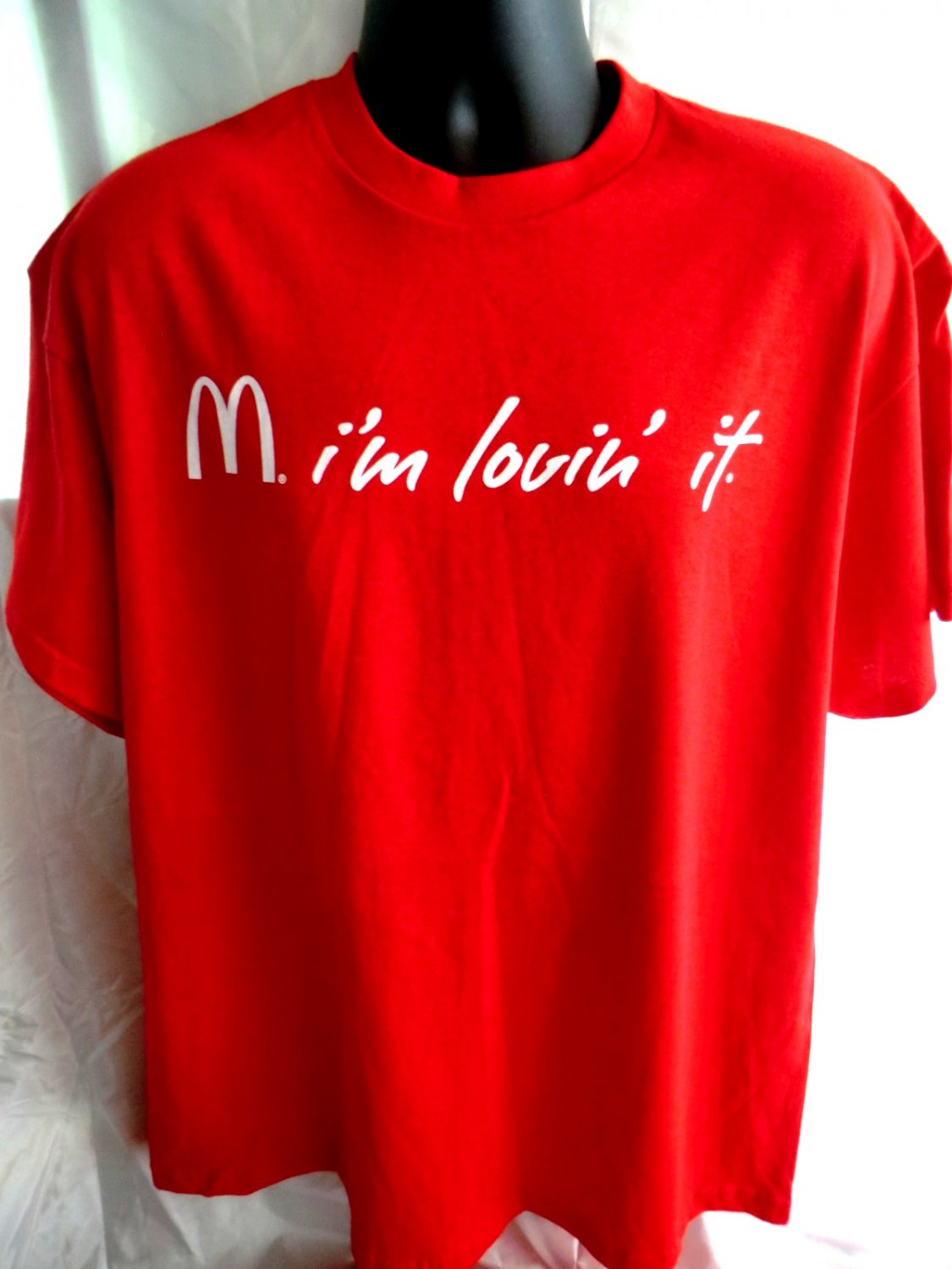 Sold Mcdonalds Red T Shirt I M Lovin It Size Xl