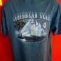 Caribbean Seas Island Charter T-Shirt Size Large