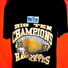 Iowa Hawkeyes Big Ten Champions 2002 T-Shirt Size Large NEW!