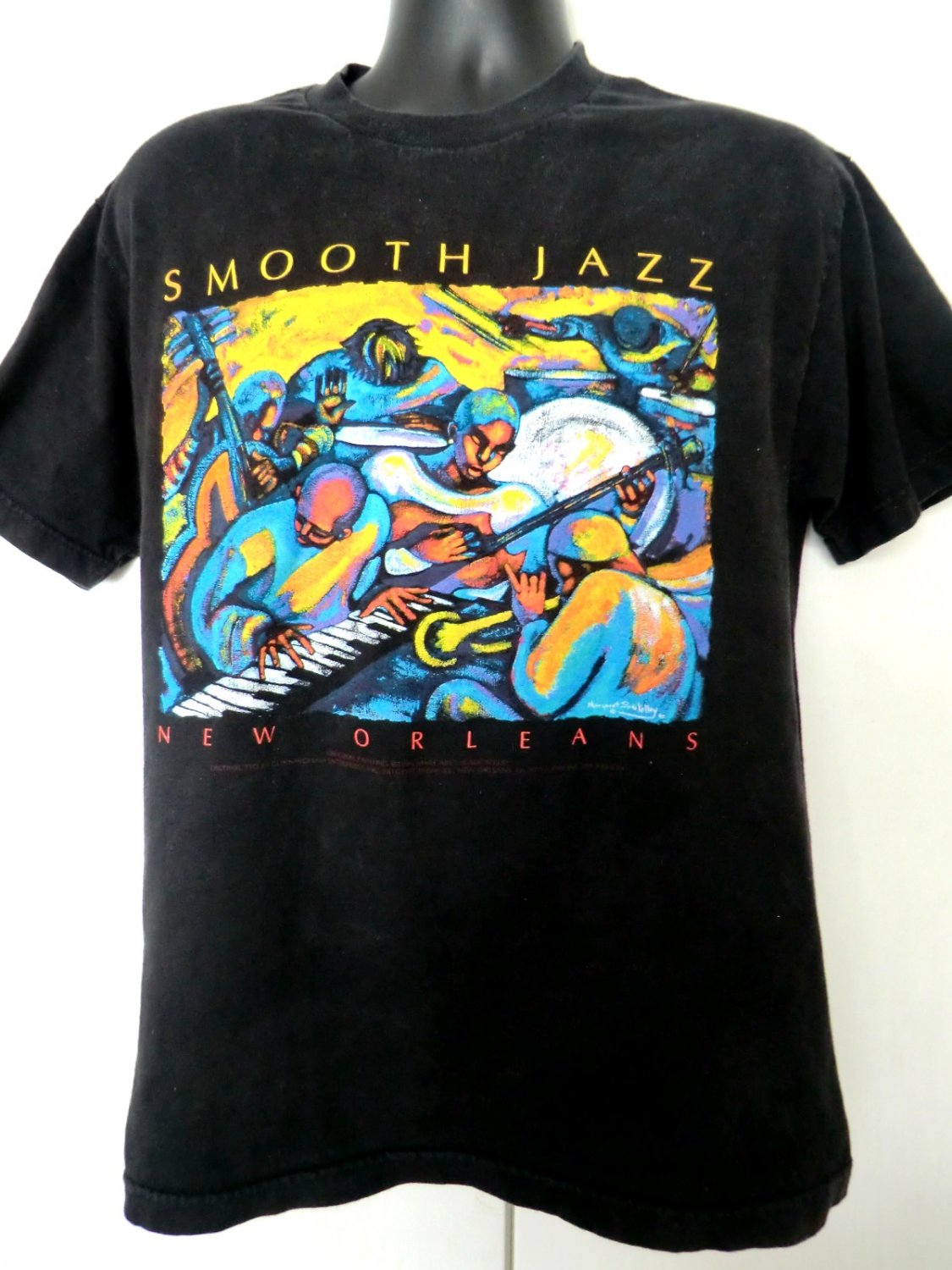 Vintage Smooth Jazz New Orleans T-Shirt Size Medium Worn