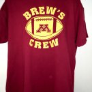 BREW'S CREW U of M University of Minnesota XL XXL T-Shirt Tailgating