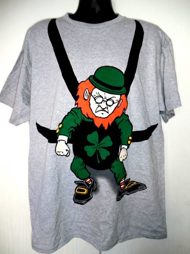 St Patrickâs Day Leprechaun Large T-Shirt Size Lg
