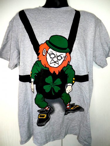 St Patrickâs Day Leprechaun XL T-Shirt  Size Extra Large