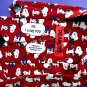 Mens Novelty SNOOPY/ Peanuts Tie 100% Silk  PS I LOVE YOU