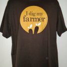 Great Farmer T-Shirt~~ I DIG MY FARMER ~~ Size XL