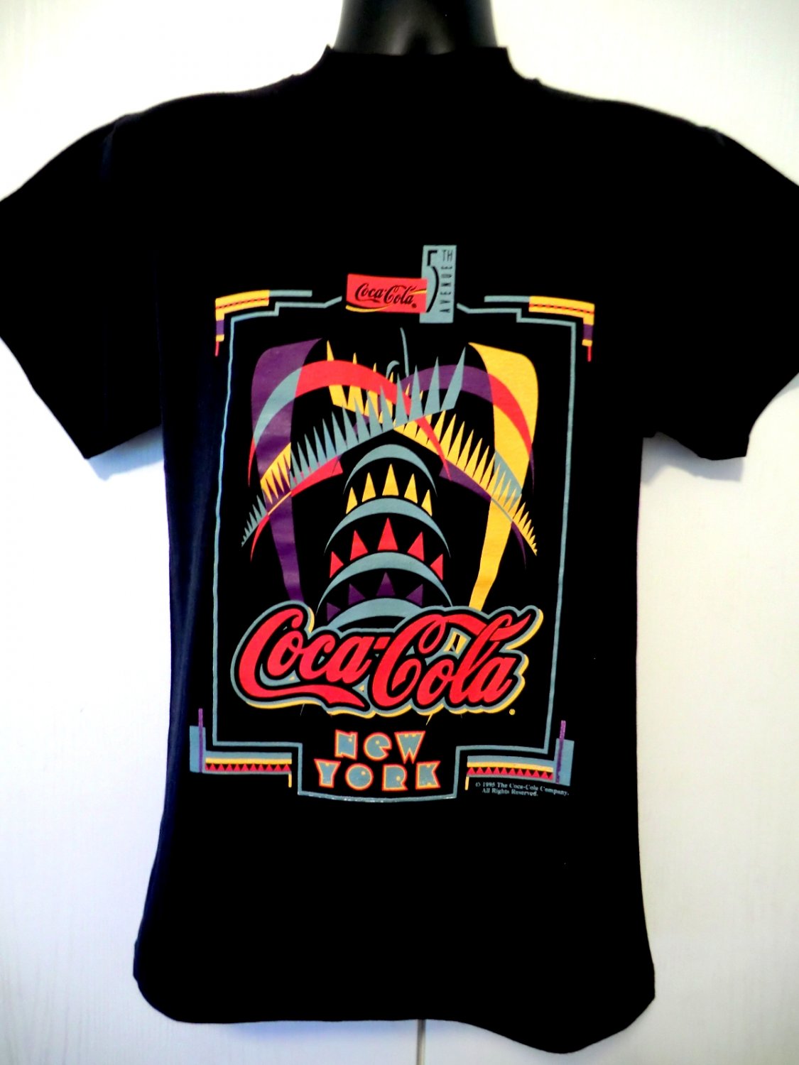 Vintage 1995 NYC New York Coca Cola Coke T-Shirt Size Small NEW NWT