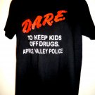 Classic Vintage DARE TO KEEP KIDS OFF DRUGS T-Shirt Apple Valley MN Size Large