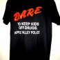 Classic Vintage DARE TO KEEP KIDS OFF DRUGS T-Shirt Apple Valley MN Size Large