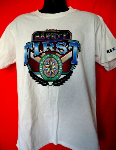 Safety First T-Shirt Size Large Rexam