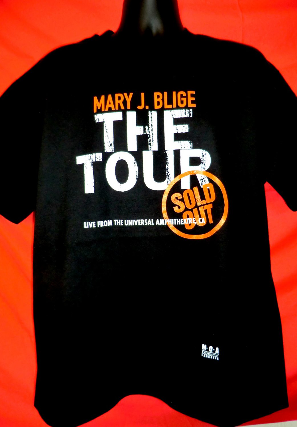 Mary J BLIGE Concert Tour XL Black T-Shirt