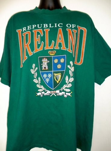 Republic of Ireland T-Shirt Size XXL Irish Crest