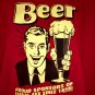 Fun Funny BEER XL T-Shirt " Proud Sponsors of Casual Sex Since 1858 "