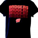 BADGERS T-Shirt Size Large University of Wisconsin