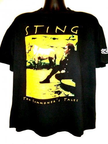 Vintage 1993 STING Tour T-Shirt Size XL Ten Summoner's Tales World