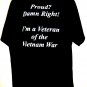Vietnam War Veteran T-Shirt Size XL