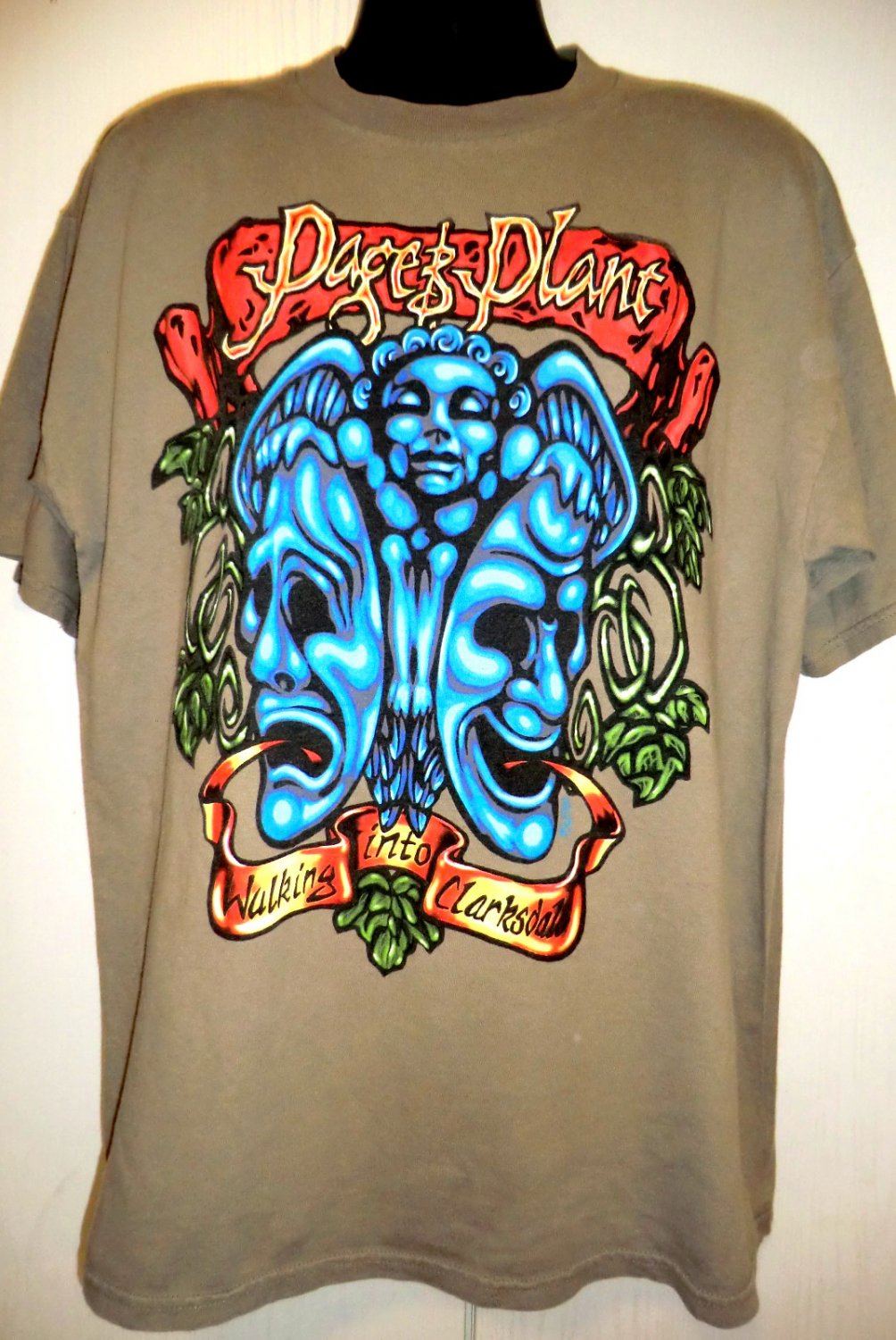 Rare Page & Plant Tour T-Shirt Vintage 1998 Size XL Jimmy Page