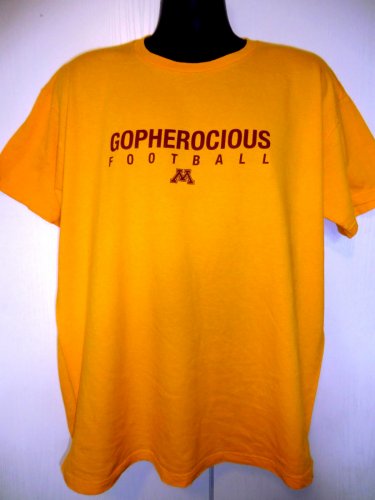 Minnesota Golden Gophers T-Shirt Size XL Gopherocious Football U of M