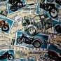 David Casey Hawaiian Camp Shirt Size XL Motorcycle Touring Postcards