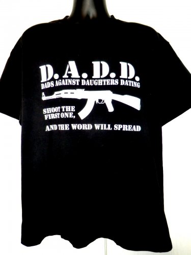 Funny ~ Dads Against Daughters Dating T-Shirt Size Large