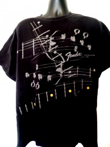 Fender Stratocaster T-Shirt Size Large