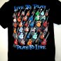 Love Guitars?! Live to Play ~~ Play to Live T-Shirt Size Large
