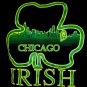 Chicago Irish Shamrock ~ Black Size Large T-Shirt St Patrick's Day