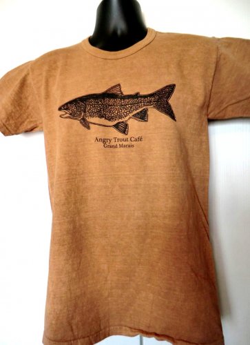 Angry Trout Caf&Atilde;&copy; Grand Marais MN T-Shirt Size Small