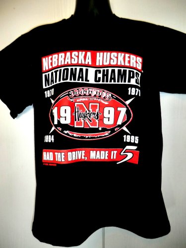 Nebraska Huskers 1997 Champs T-Shirt Size Large