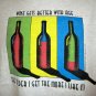 Funny WINE T-Shirt Size Large  Wine Gets Better With Age The Older I Get The More I Like It