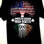 American Grown Irish Roots T-Shirt Size Large