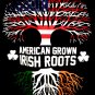 American Grown Irish Roots T-Shirt Size Large