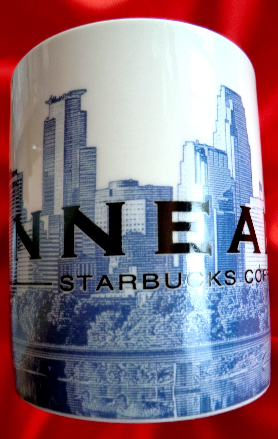 STARBUCKS Coffee Mug Minneapolis City of Lakes Minnesota 2002 SKYLINE SERIES